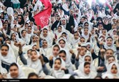 تجمع دو هزار نفری دانش آموزان زنجانی