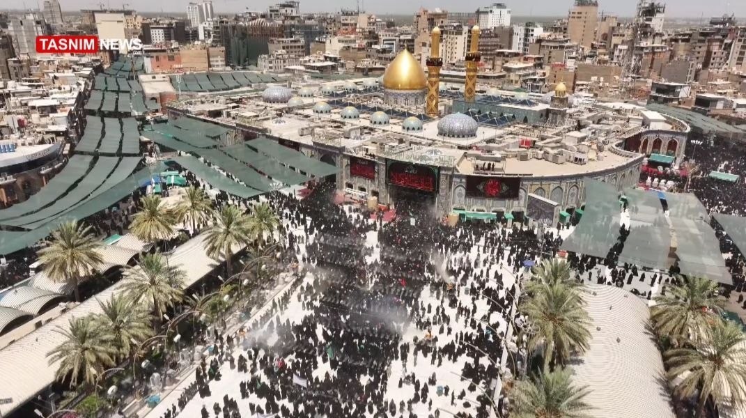 تشييع الامام الخامنئي في العراق , تشييع الامام الخامنئي , العراق , كربلاء , استشهاد الإمام الخامنئي , آيتالله سيد علي خامنهاي ,