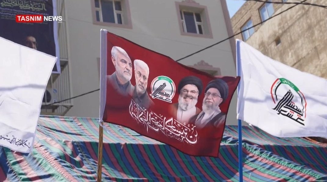 تشييع الامام الخامنئي في العراق , تشييع الامام الخامنئي , العراق , كربلاء , استشهاد الإمام الخامنئي , آيتالله سيد علي خامنهاي ,