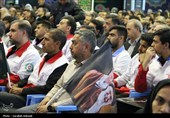 ادای احترام کارکنان دولت کرمان به امام شهید ایران
