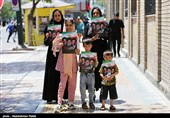 مشهد در آستانه تشییع پیکر رهبر شهید انقلاب