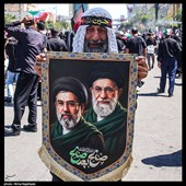 پیش از آغاز مراسم تشییع پیکر مطهر آقای شهید ایران - مشهد