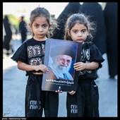 پیش از آغاز مراسم تشییع پیکر مطهر آقای شهید ایران - مشهد