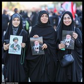 پیش از آغاز مراسم تشییع پیکر مطهر آقای شهید ایران - مشهد