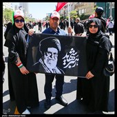 پیش از آغاز مراسم تشییع پیکر مطهر آقای شهید ایران - مشهد
