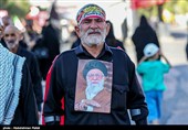 پیش از آغاز مراسم تشییع پیکر مطهر آقای شهید ایران - مشهد