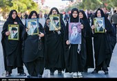 پیش از آغاز مراسم تشییع پیکر مطهر آقای شهید ایران - مشهد