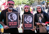 پیش از آغاز مراسم تشییع پیکر مطهر آقای شهید ایران - مشهد