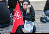 پیش از آغاز مراسم تشییع پیکر مطهر آقای شهید ایران - مشهد