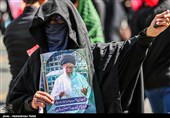 پیش از آغاز مراسم تشییع پیکر مطهر آقای شهید ایران - مشهد