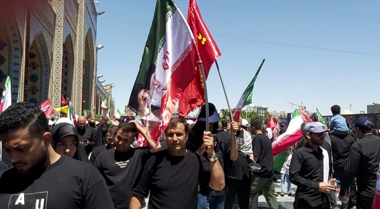 تشييع الامام الخامنئي , استشهاد الإمام الخامنئي , الإمام الخامنئي , مشهد المقدسة ,