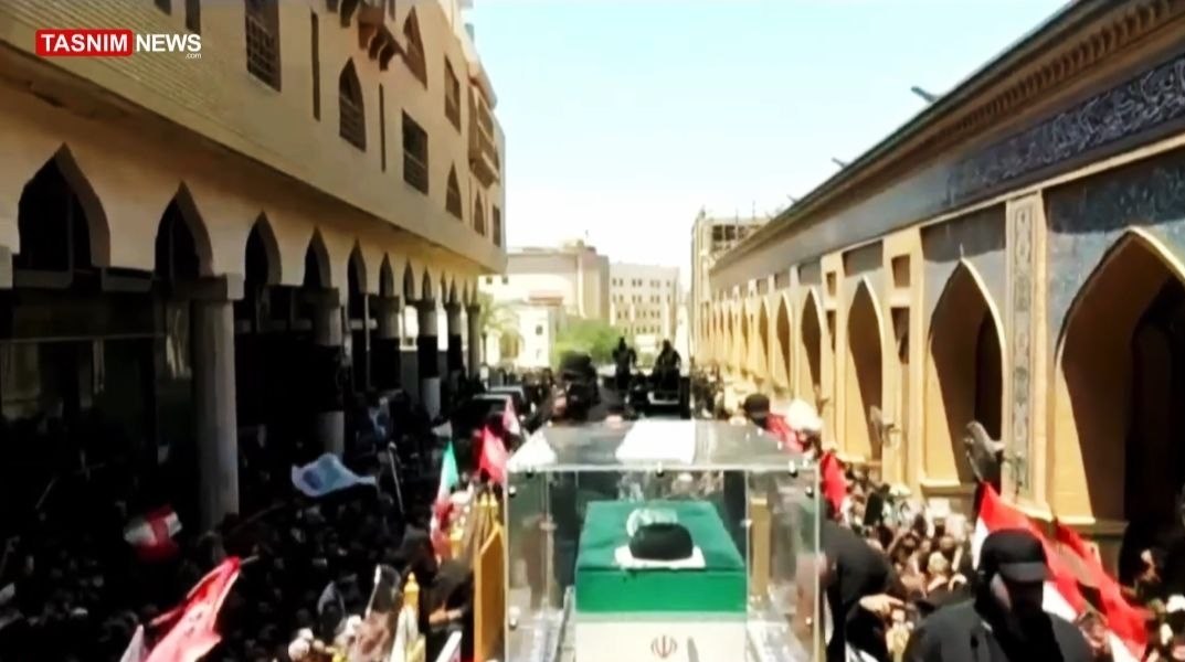 کشور عراق , کربلا , تشییع آیت‌الله‌العظمی سید علی خامنه‌ای , تشییع امام شهید , تشییع رهبر شهید , آیت‌الله سید علی خامنه‌ای , شهید امام خامنه ای (ره) , 
