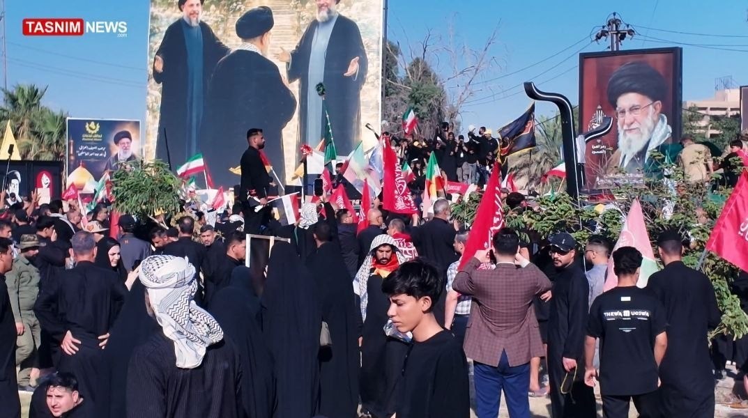 کشور عراق , کربلا , تشییع آیت‌الله‌العظمی سید علی خامنه‌ای , تشییع امام شهید , تشییع رهبر شهید , آیت‌الله سید علی خامنه‌ای , شهید امام خامنه ای (ره) , 