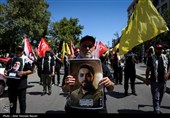 مراسم تشییع پیکر مطهر آقای شهید ایران در مشهد -5