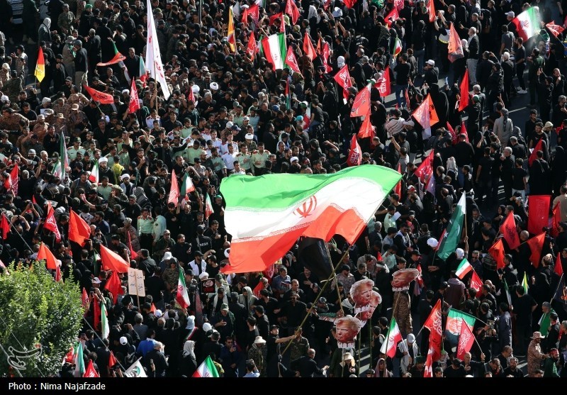 مراسم تشییع پیکر مطهر آقای شهید ایران در مشهد - 1