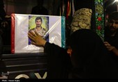 مراسم وداع با پیکر شهید یوسف محمدی در زنجان
