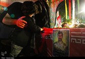 مراسم وداع با پیکر شهید یوسف محمدی در زنجان