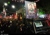 مراسم وداع با پیکر شهید یوسف محمدی در زنجان