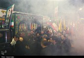 مراسم وداع با پیکر شهید یوسف محمدی در زنجان