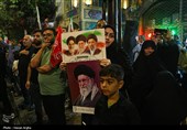 مراسم وداع با پیکر شهید یوسف محمدی در زنجان