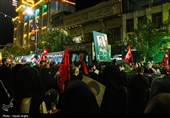 مراسم وداع با پیکر شهید یوسف محمدی در زنجان