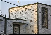 بازدید هیات رسانه ای خارجی از مناطق آسیب دیده حملات موشکی در لامرد- فارس