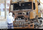 بازدید هیات رسانه ای خارجی از مناطق آسیب دیده حملات موشکی در لامرد- فارس
