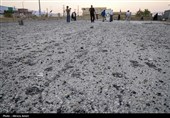 بازدید هیات رسانه ای خارجی از مناطق آسیب دیده حملات موشکی در لامرد- فارس