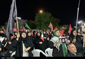طنین فریاد استکبار ستیزی و خونخواهی در اجتماع شبانه مردم در بوشهر