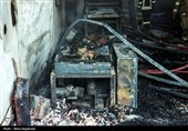 مهار آتش‌سوزی گسترده انبار هزار متری پرز در جاده کلات-مشهد