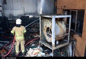 مهار آتش‌سوزی گسترده انبار هزار متری پرز در جاده کلات-مشهد