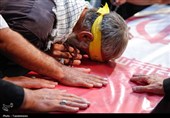 وداع با پیکر شهدای مدافع امنیت در حرم مطهر رضوی+تصاویر