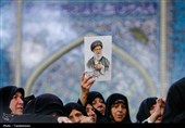 وداع با پیکر شهدای مدافع امنیت در حرم مطهر رضوی+تصاویر