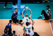 فوز المنتخب الإیرانی للکرة الطائرة جلوس على نظیره العراقی فی مباراة تحضیریة