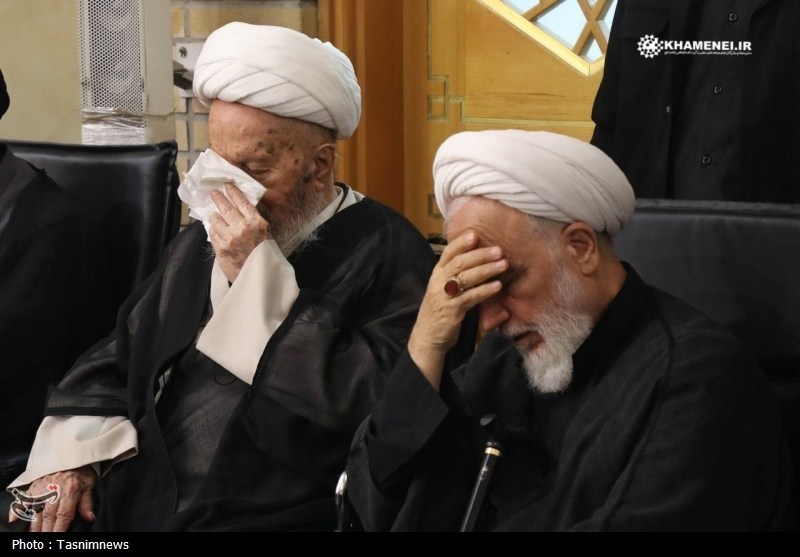 آیت الله مکارم شیرازی , رهبر انقلاب , شهید امام خامنه ای (ره) , حضرت معصومه (س) , 
