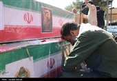 تشییع باشکوه سه سرباز شهید پادگان بمپور در رفسنجان