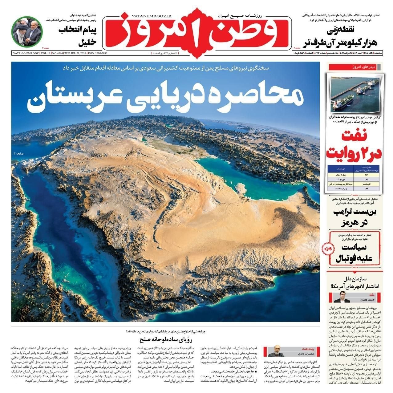 روزنامه وطن امروز , روزنامه کیهان , روزنامه خراسان , روزنامه جوان , روزنامه همشهری , روزنامه جام جم , روزنامه فرهیختگان , روزنامه اینترنتی صدای ایران , 
