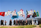پیاده روی اربعین حسینی در منطقه الرفاعی عراق