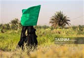 پیاده روی اربعین حسینی در منطقه الرفاعی عراق