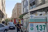 سقوط جرثقیل در خیابان پیامبر شرقی؛ خسارت به 5 واحد مسکونی و 9 خودرو