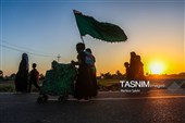 پیاده روی اربعین حسینی در شهر شامیه عراق