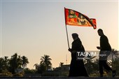 پیاده روی اربعین حسینی در شهر شامیه عراق