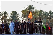 پیاده روی اربعین حسینی در شهر شامیه عراق