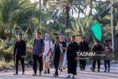 پیاده روی اربعین حسینی در شهر شامیه عراق