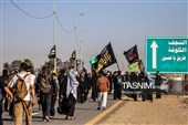 پیاده روی اربعین حسینی در شهر شامیه عراق