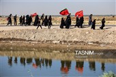 پیاده روی اربعین حسینی در شهر شامیه عراق