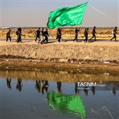 پیاده روی اربعین حسینی در شهر شامیه عراق