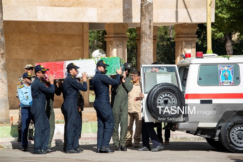 تشییع پیکر سرتیپ دوم خلبان شهید محمد کاظمی - شیراز