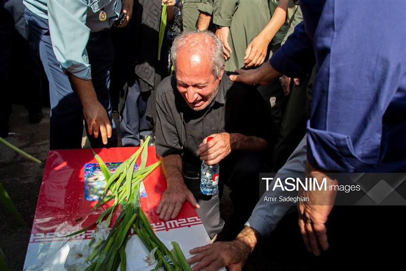 تشییع پیکر سرتیپ دوم خلبان شهید محمد کاظمی - شیراز