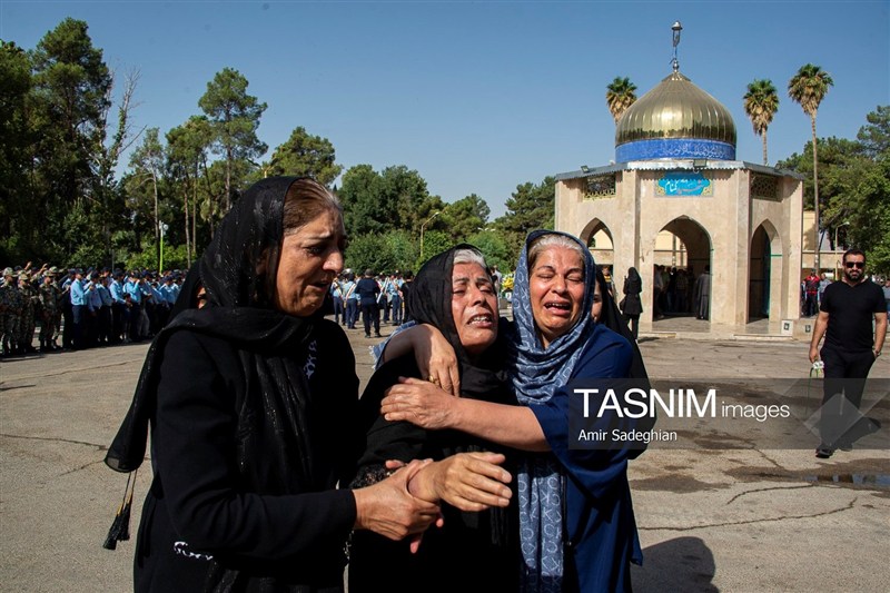 تشییع پیکر سرتیپ دوم خلبان شهید محمد کاظمی - شیراز